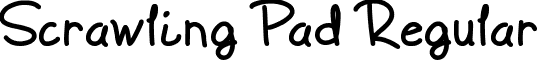 Scrawling Pad Regular font - Scrawling_Pad.ttf