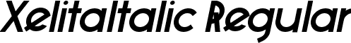 XelitaItalic Regular font - XelitaItalic.ttf