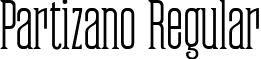 Partizano Regular font - Partizano-Demo-FFP.ttf