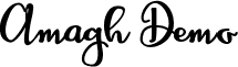 Amagh Demo font - Amagh_Demo.ttf