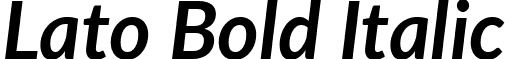 Lato Bold Italic font - Lato-BoldItalic.ttf