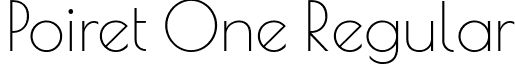 Poiret One Regular font - PoiretOne-Regular.ttf