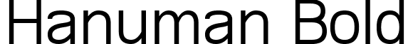 Hanuman Bold font - Hanuman-Bold.ttf