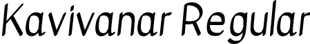 Kavivanar Regular font - Kavivanar-Regular.ttf