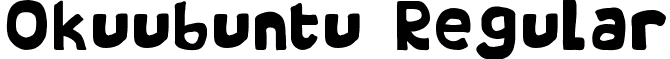 Okuubuntu Regular font - Okuubuntu.ttf