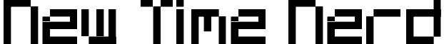 New Time Nerd font - NtN.ttf