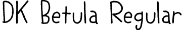 DK Betula Regular font - DK Betula.otf