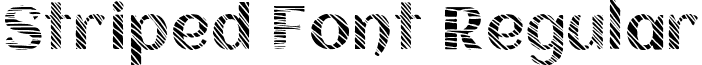 Striped Font Regular font - Striped Font.ttf