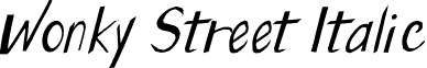 Wonky Street Italic font - Wonky Street Italic.otf