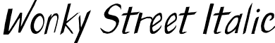 Wonky Street Italic font - Wonky Street Italic.ttf