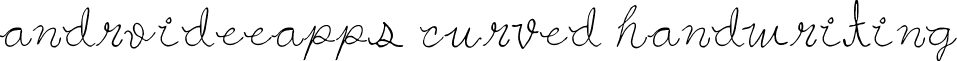 androideeapps curved handwriting font - androideeapps curved handwriting.ttf