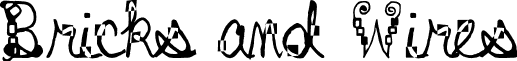 Bricks and Wires font - bricks and wires.otf