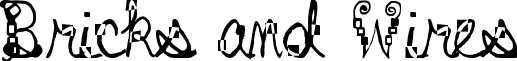 Bricks and Wires font - bricks and wires.ttf