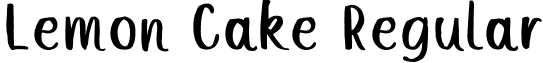 Lemon Cake Regular font - LemonCake.otf