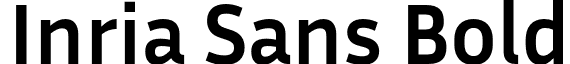 Inria Sans Bold font - InriaSans-Bold.otf