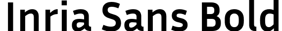 Inria Sans Bold font - InriaSans-Bold.ttf