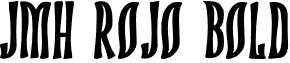 JMH ROJO Bold font - JMH ROJO-Bold.otf