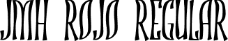 JMH ROJO Regular font - JMH_ROJO.ttf