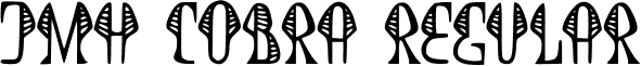 JMH Cobra Regular font - JMH_Cobra.ttf