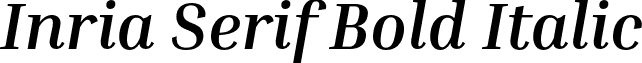 Inria Serif Bold Italic font - InriaSerif-BoldItalic.otf