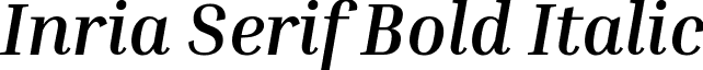 Inria Serif Bold Italic font - InriaSerif-BoldItalic.ttf
