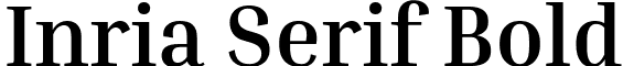 Inria Serif Bold font - InriaSerif-Bold.ttf