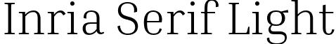 Inria Serif Light font - InriaSerif-Light.otf