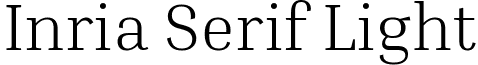 Inria Serif Light font - InriaSerif-Light.ttf