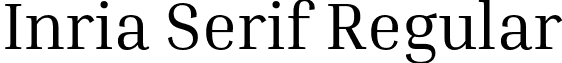 Inria Serif Regular font - InriaSerif-Regular.otf