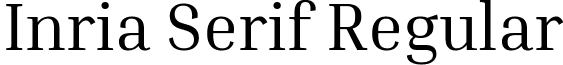 Inria Serif Regular font - InriaSerif-Regular.ttf