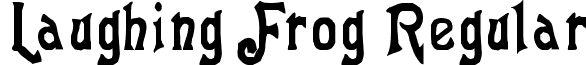 Laughing Frog Regular font - Laughing Frog.ttf