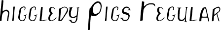 Higgledy Pigs Regular font - Higgledy Pigs.otf