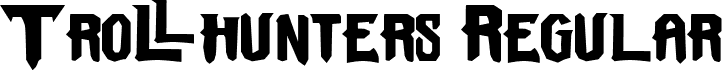 Trollhunters Regular font - Trollhunters.ttf