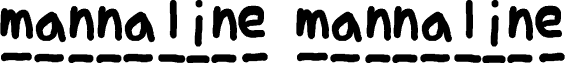 mannaline mannaline font - mannaline.ttf