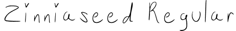 Zinniaseed Regular font - Zinniaseed-Regular(1).otf