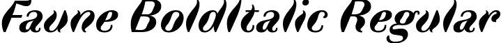 Faune BoldItalic Regular font - Faune-Display_Bold_Italic.ttf