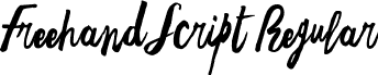 Freehand Script Regular font - Freehand-Brush-Easy-trial.ttf