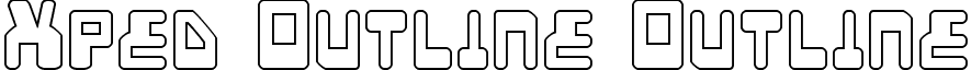 Xped Outline Outline font - xpedout.ttf