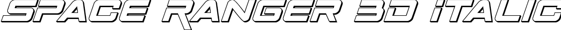 Space Ranger 3D Italic font - spaceranger3dital.ttf