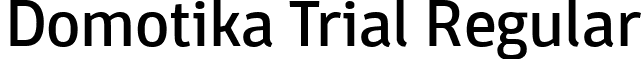 Domotika Trial Regular font - Domotika-Regular-trial.ttf