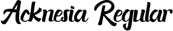 Acknesia Regular font - acknesia.otf