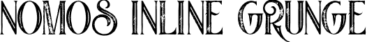 Nomos Inline Grunge font - NomosInlineGrunge.otf