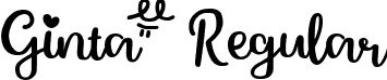 Ginta Regular font - Ginta_Font.otf