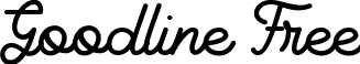 Goodline Free font - Goodline_free.ttf