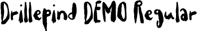 Drillepind DEMO Regular font - drillepindDEMO.otf