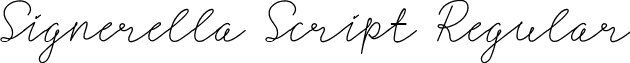 Signerella Script Regular font - Signerella.ttf