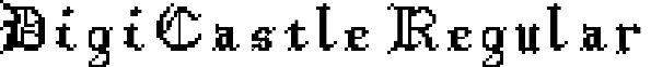 DigiCastle Regular font - DigiCastle.ttf