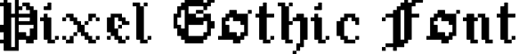 Pixel Gothic Font font - Pixel_Gothic_Font.ttf
