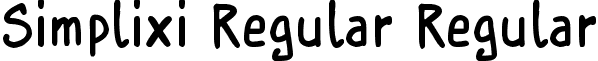 Simplixi Regular Regular font - Simplixi_Regular.ttf