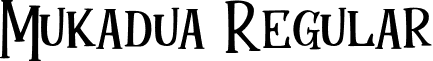 Mukadua Regular font - Mukadua.ttf